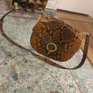 Sandro Leather/Snakeskin Bag